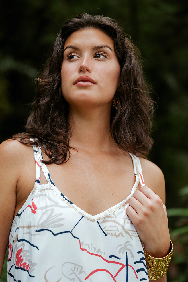 ISLAND LIFE CORAL KENZIE DRESS