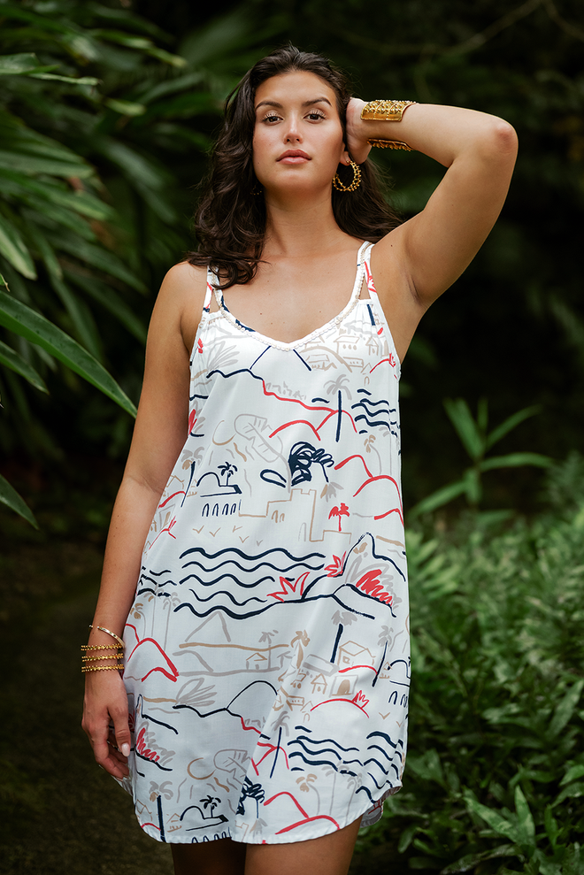 ISLAND LIFE CORAL KENZIE DRESS