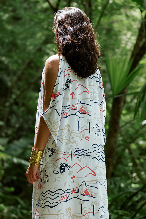 ISLAND LIFE CORAL GINA KAFFTAN