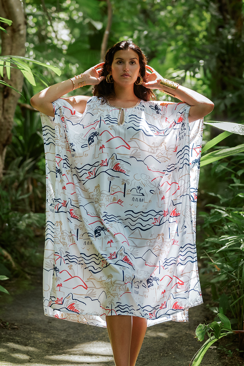 ISLAND LIFE CORAL GINA KAFFTAN