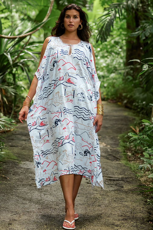 ISLAND LIFE CORAL GINA KAFFTAN
