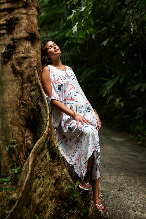 ISLAND LIFE CORAL GINA KAFFTAN