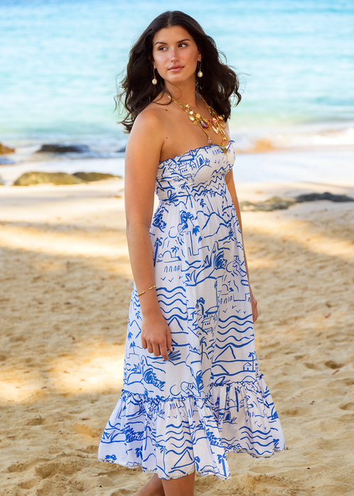ISLAND LIFE COBALT LOLA MIDI