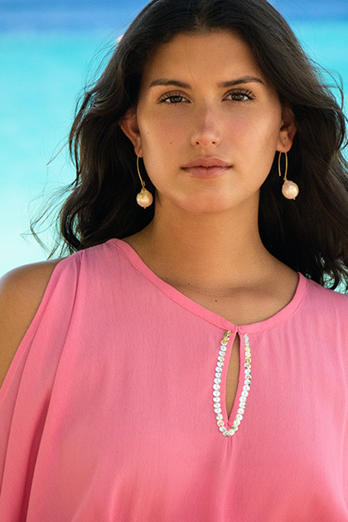 BARBIE PINK ALICE SHORT KAFTAN