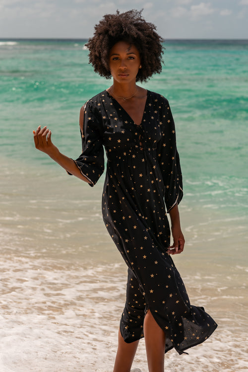 STAR GAZER BLACK CHARLOTTE MAXI