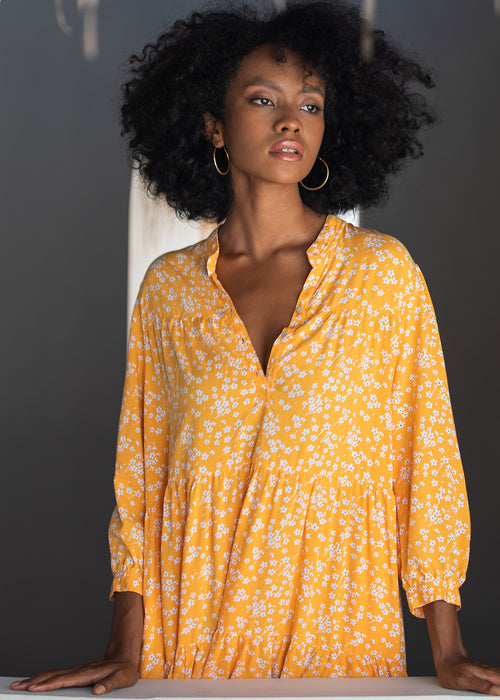 GOLDIE DRESS ISLAND BLOOM MANGO