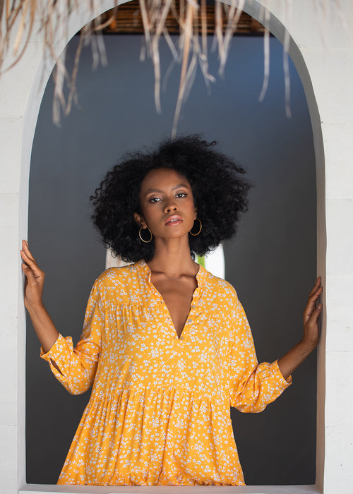 GOLDIE DRESS ISLAND BLOOM MANGO
