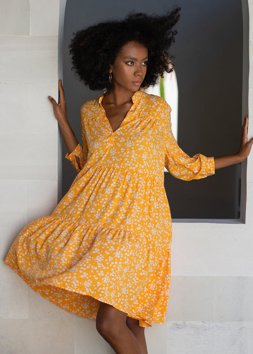 GOLDIE DRESS ISLAND BLOOM MANGO
