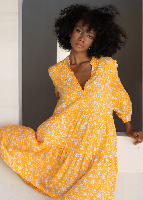 GOLDIE DRESS ISLAND BLOOM MANGO
