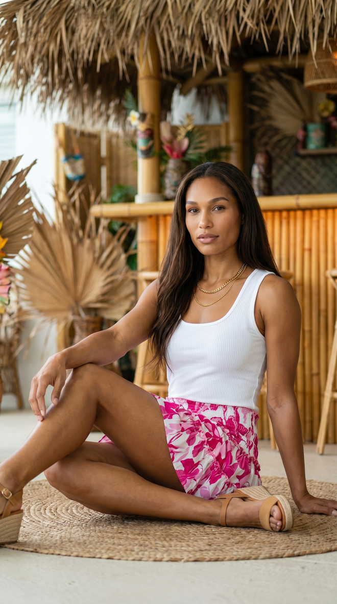 CALA MINI SKIRT IRIS SOLEIL PINK