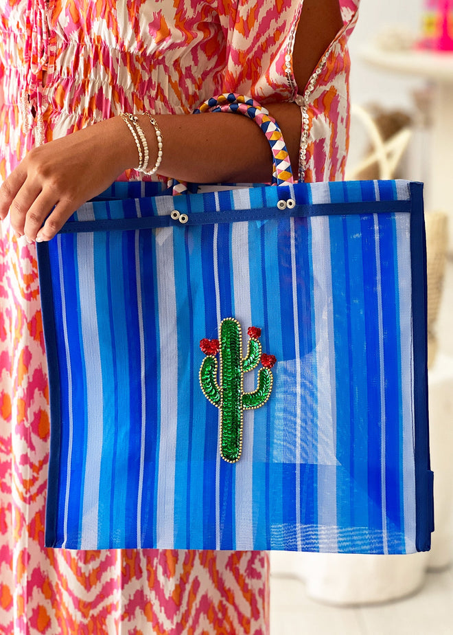 SEQUIN MEXICAN MASK MARKET BAG