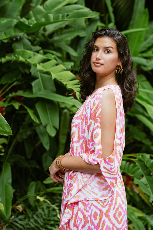 IKAT SUNSET ALICE SHORT KAFTAN