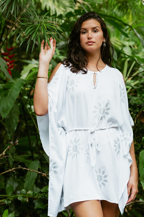 SUNBEAM WHITE ALICE SHORT KAFTAN