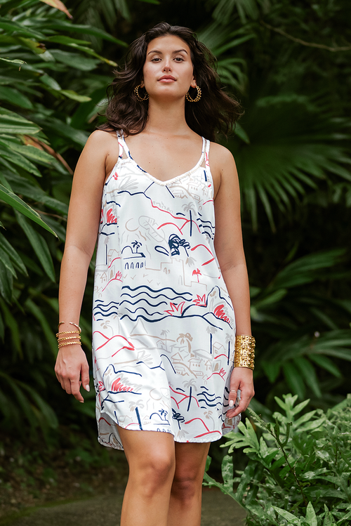 ISLAND LIFE CORAL KENZIE DRESS
