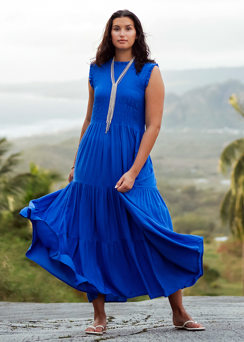 BASIC ESSENTIAL COBALT SONIA MAXI