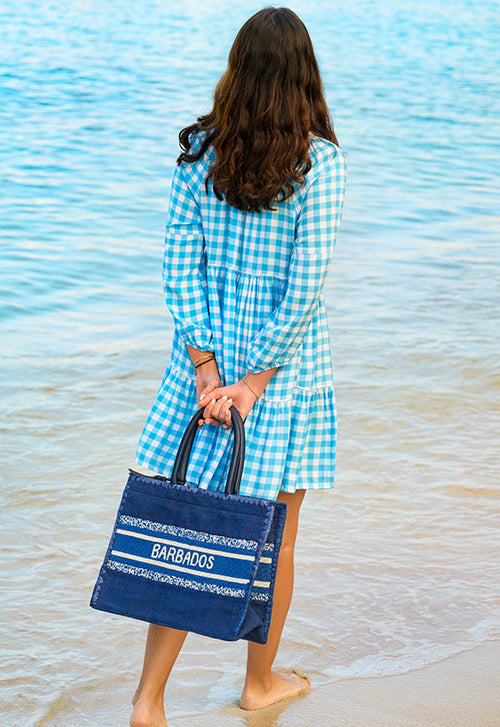 BARBADOS BEADED BEACH TOTE
