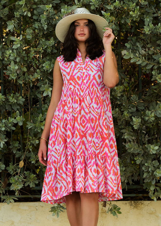 IKAT SUNSET KRIS SLEEVELESS MIDI