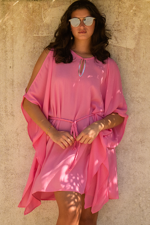 BARBIE PINK ALICE SHORT KAFTAN