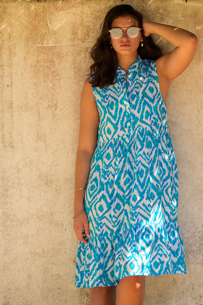 IKAT LAGOON KRIS SLEEVELESS MIDI