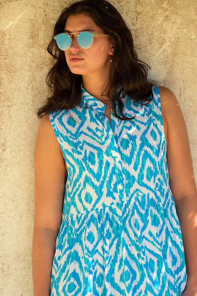 IKAT LAGOON KRIS SLEEVELESS MIDI