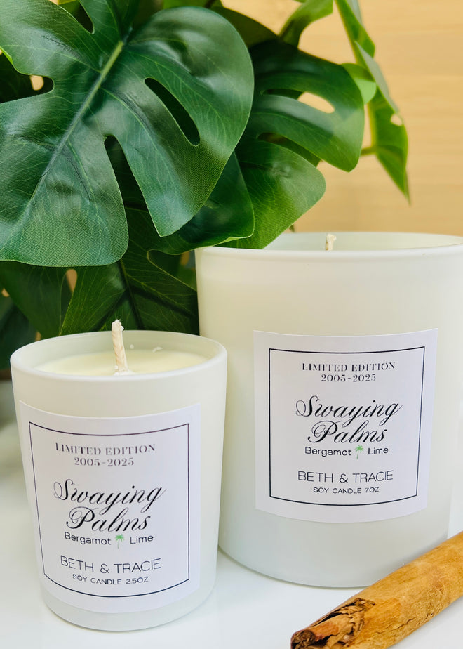 CANDLE SWAYING PALMS BERGAMOT & LIME