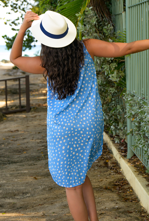 POLKA DOT DENIM TILLY