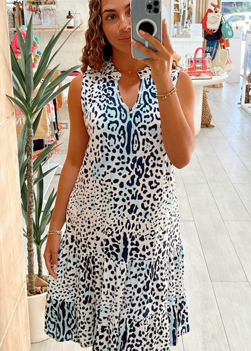 LEOPARD OCEAN SKYLER MIDI