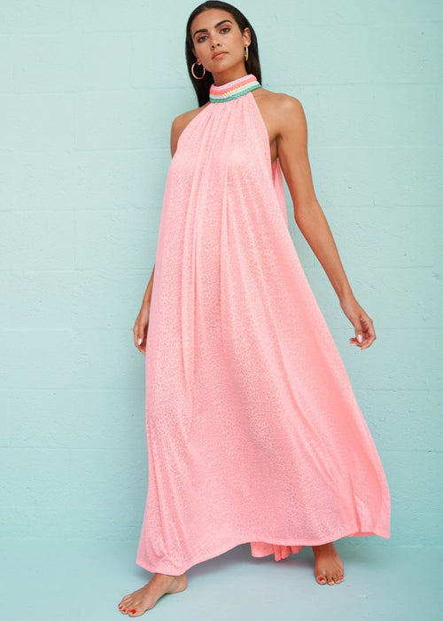 PITUSA BRAIDED NECK MAXI SALMON