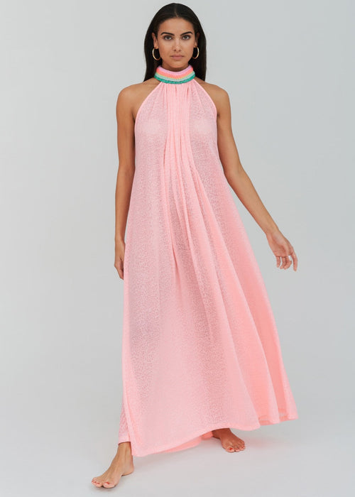 PITUSA BRAIDED NECK MAXI SALMON