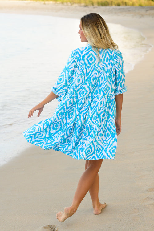 IKAT LAGOON GOLDIE DRESS