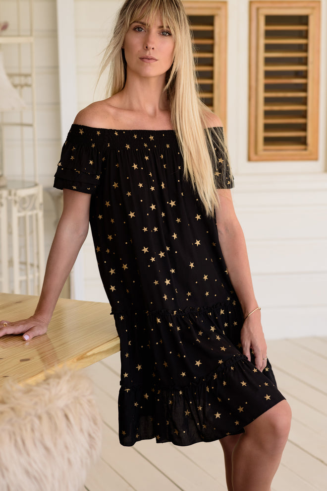 STAR GAZER BLACK NANETTE SLEEVELESS