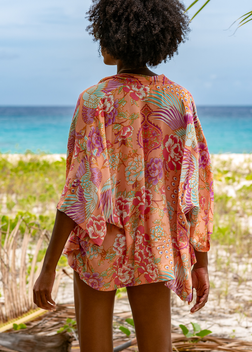 KIMONO JACKET CHINA DREAM PEACH